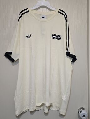 NWT Adidas Originals X Oasis 2025 Tour 3-Stripes T-Shirt Mens Sz XXL KT3446